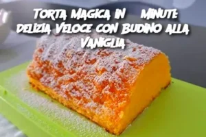 Torta Magica in 3 Minuti: Delizia Veloce con Budino alla Vaniglia