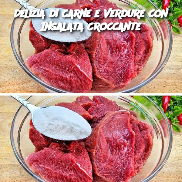 Delizia di Carne e Verdure con Insalata Croccante